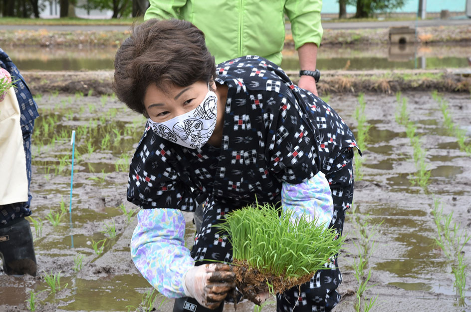 令和2年度の「つや姫」「雪若丸」の田植えを行いました